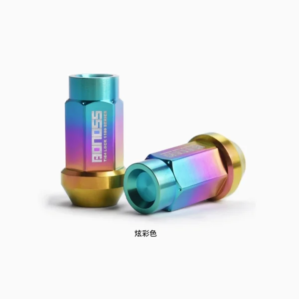 BONOSS鈦合金星辰款鍛造螺母輕量化輪轂螺絲汽車改裝螺帽原裝BLOX