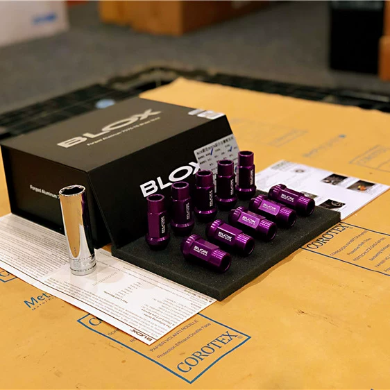 原裝BLOX鍛造輕量化螺絲汽車輪轂螺母BONOSS輪轂螺絲改裝輪胎螺帽