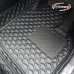 AutoFever 3D立體汽車地毯-黑色黑線(六角型款)(先付訂金$500)
